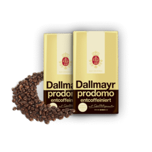 Zestaw dwóch kaw: DALLMAYR 500G PRODOMO B/K BEZKOFEINOWA MIELONA